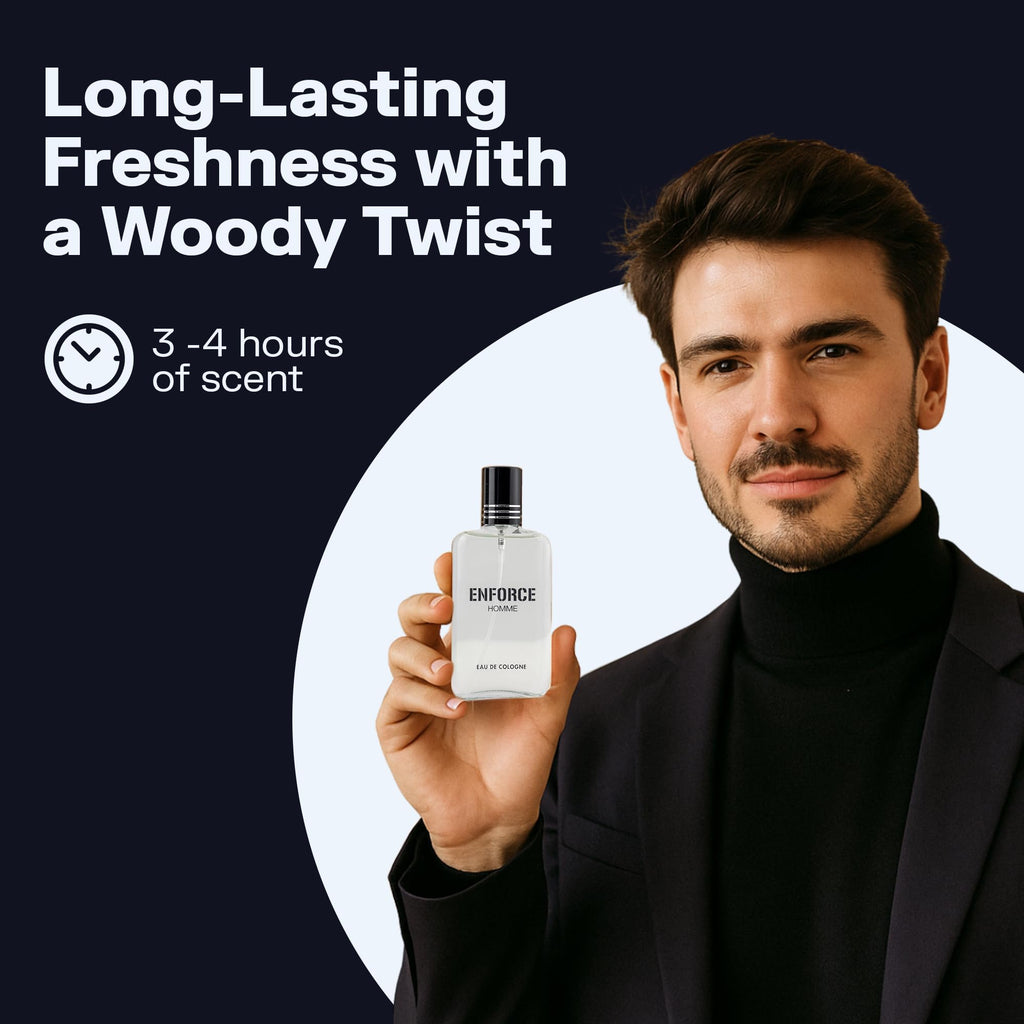 Eau de Toilette Spray Woody Sandalwood Citrus Musk 3.4 Fl Oz I4079
