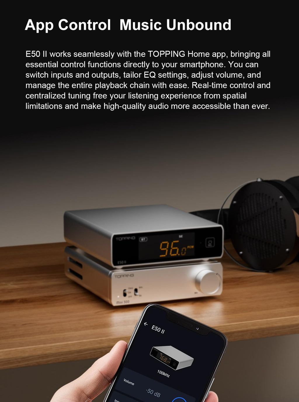 Black Hi-Res Audio DAC with Bluetooth Q952