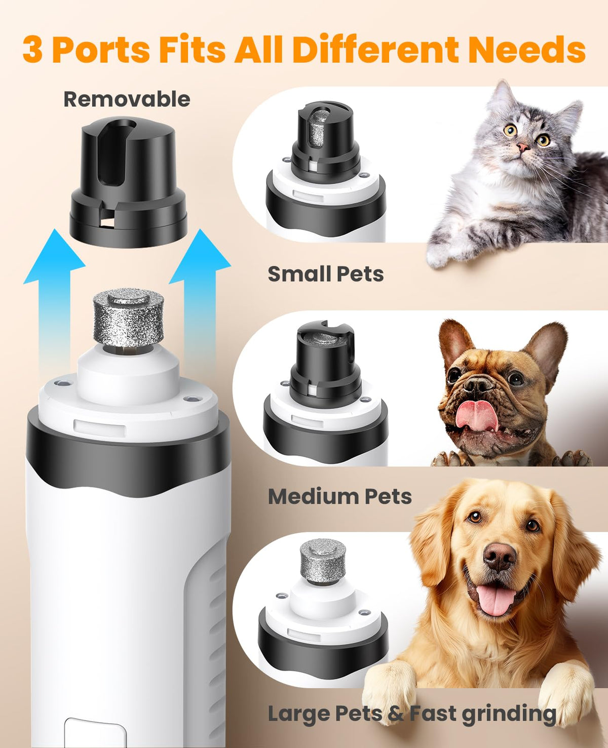 Dog Shaver Clippers and Nail Grinder Paw Trimmer Kit C20388