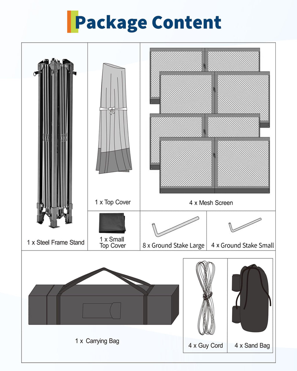 12x12FT Pop Up Gazebo with Mosquito Netting, Khaki & Coffee X55325