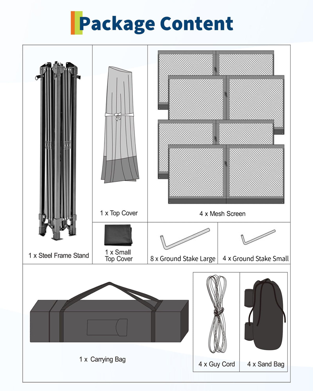 12x12FT Pop Up Gazebo with Mosquito Netting, Khaki & Coffee X55325