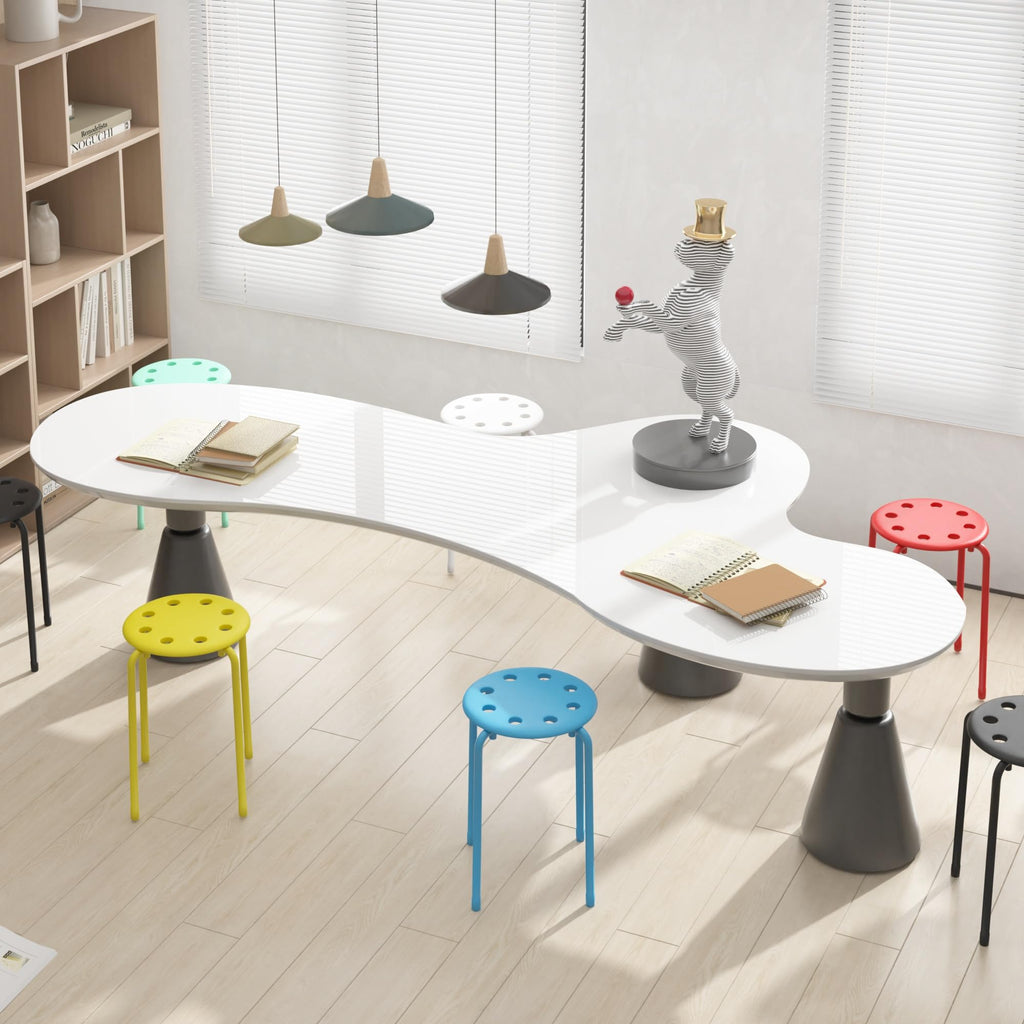6 Piece Stacking Stools 17.7 Inch Colorful V35970