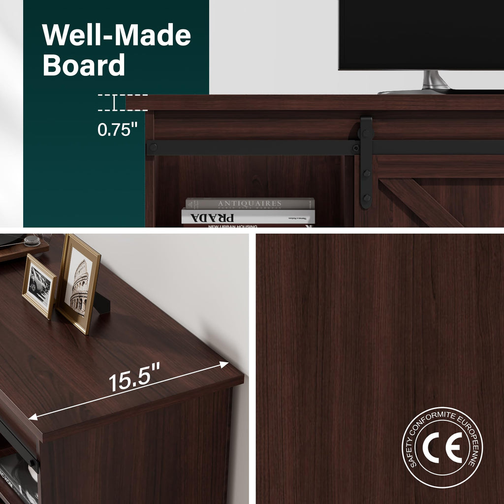 Rustic Oak 4 Drawer TV Stand V1765