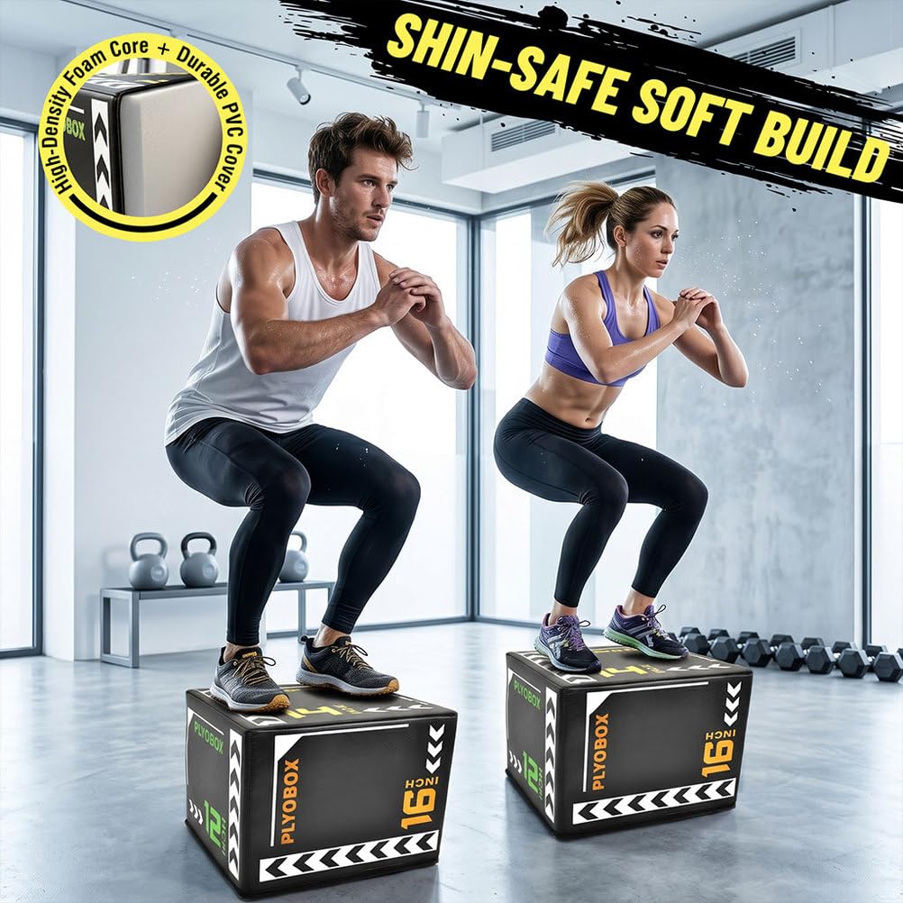 3-in-1 Foam Plyometric Jump Box R73418