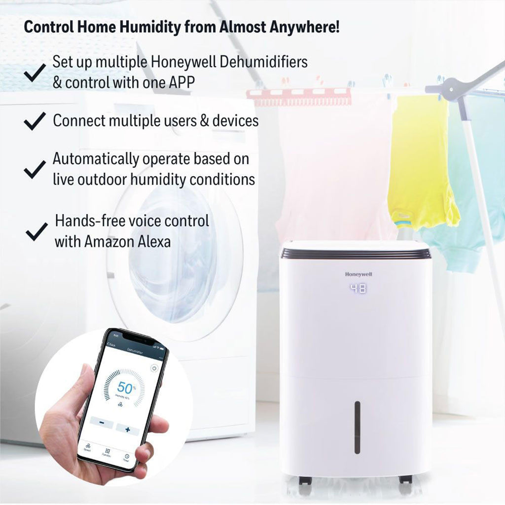 Smart WiFi 30-Pint Dehumidifier with Alexa Voice Control A232