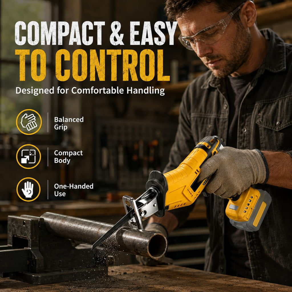 Cordless Reciprocating Saw with 4 Blades A67117