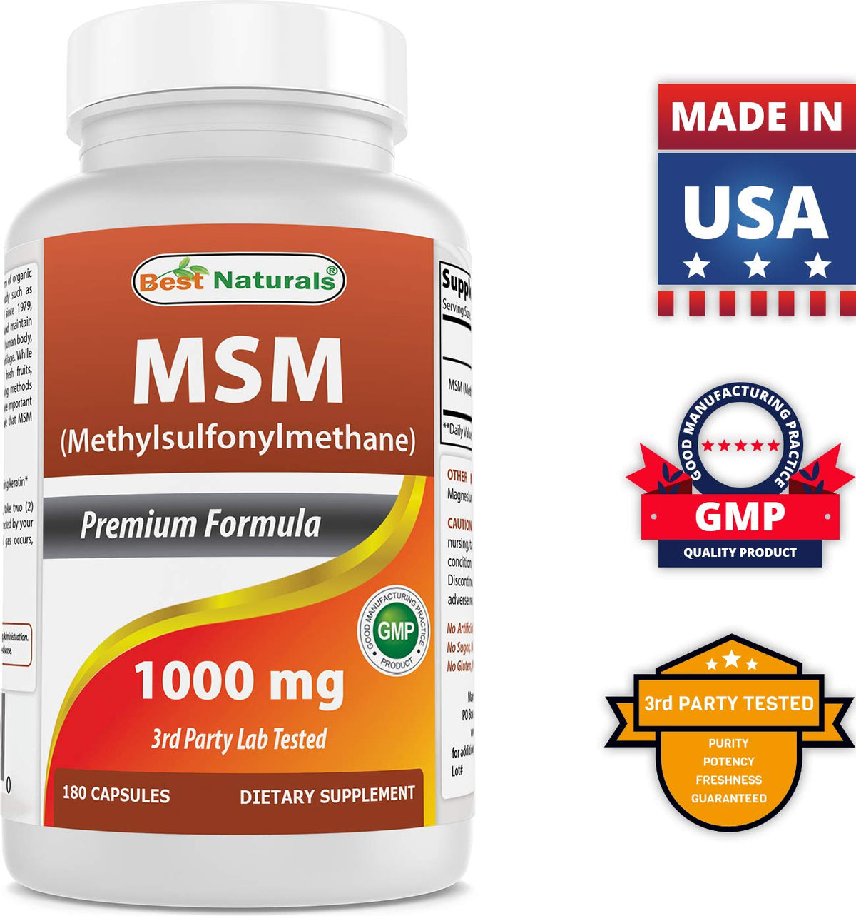 Extra Virgin Coconut Oil & MSM 1000 mg O51101