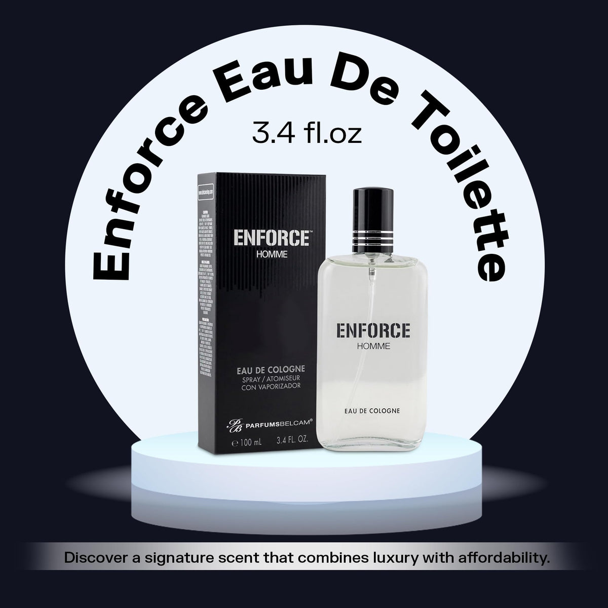 Eau de Toilette Spray Woody Sandalwood Citrus Musk 3.4 Fl Oz I4079