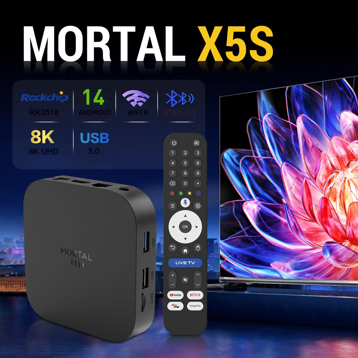 Android 14 TV Box 8K Ultra HD 2GB RAM 16GB ROM G79744