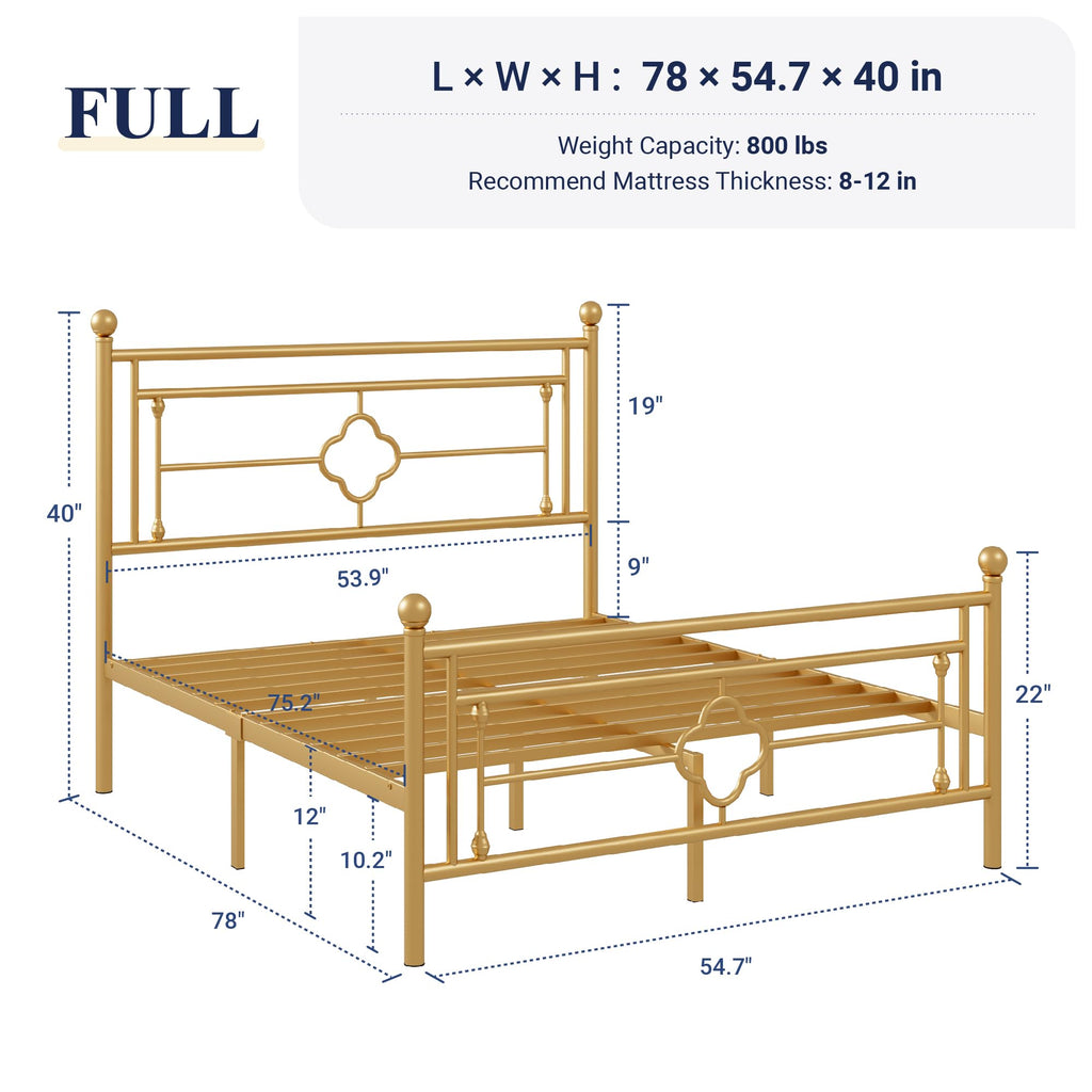 Full Size Metal Platform Bed Frame V605113
