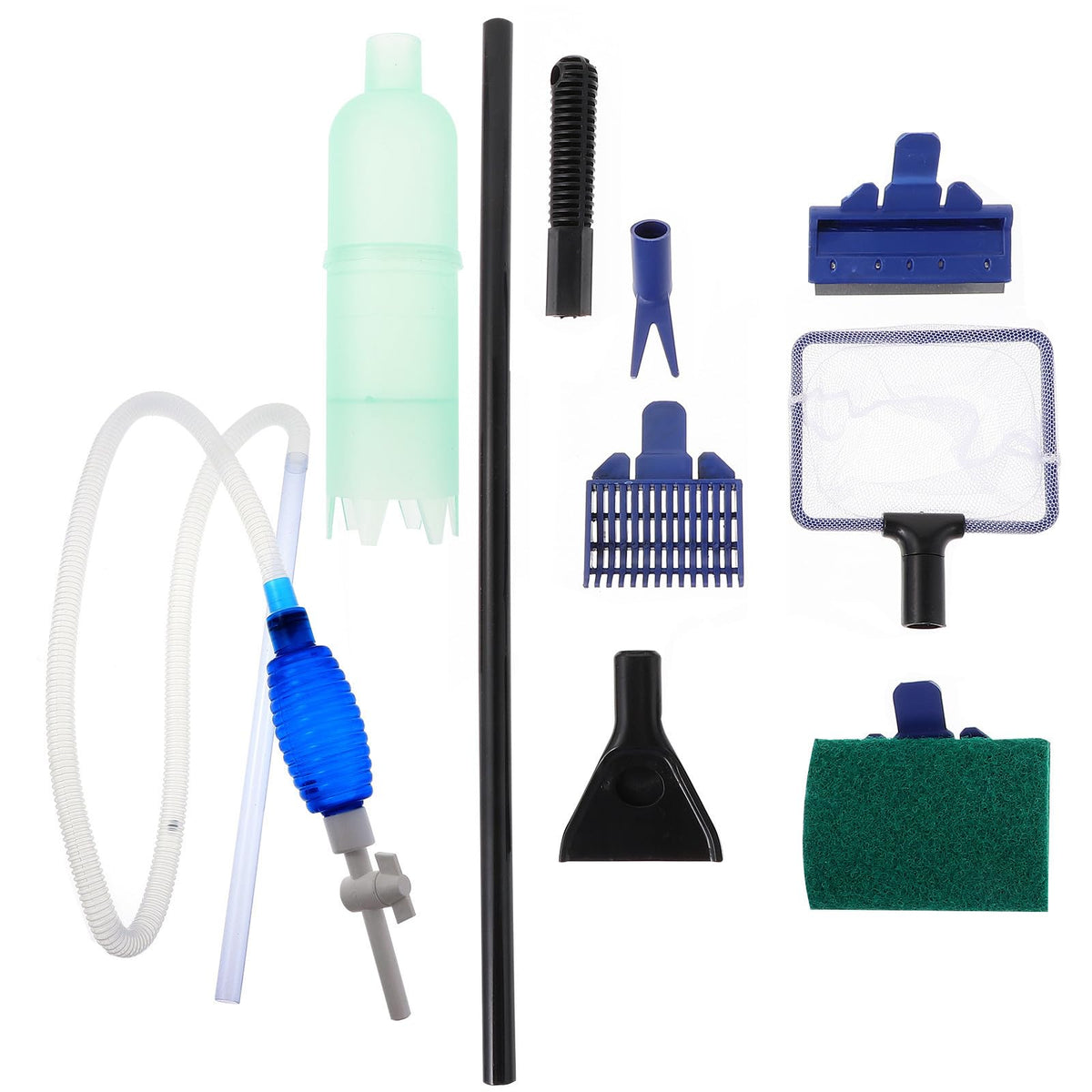 Fish Tank Cleaning Tool Set with 5 in 1 Brush Plastic H6627