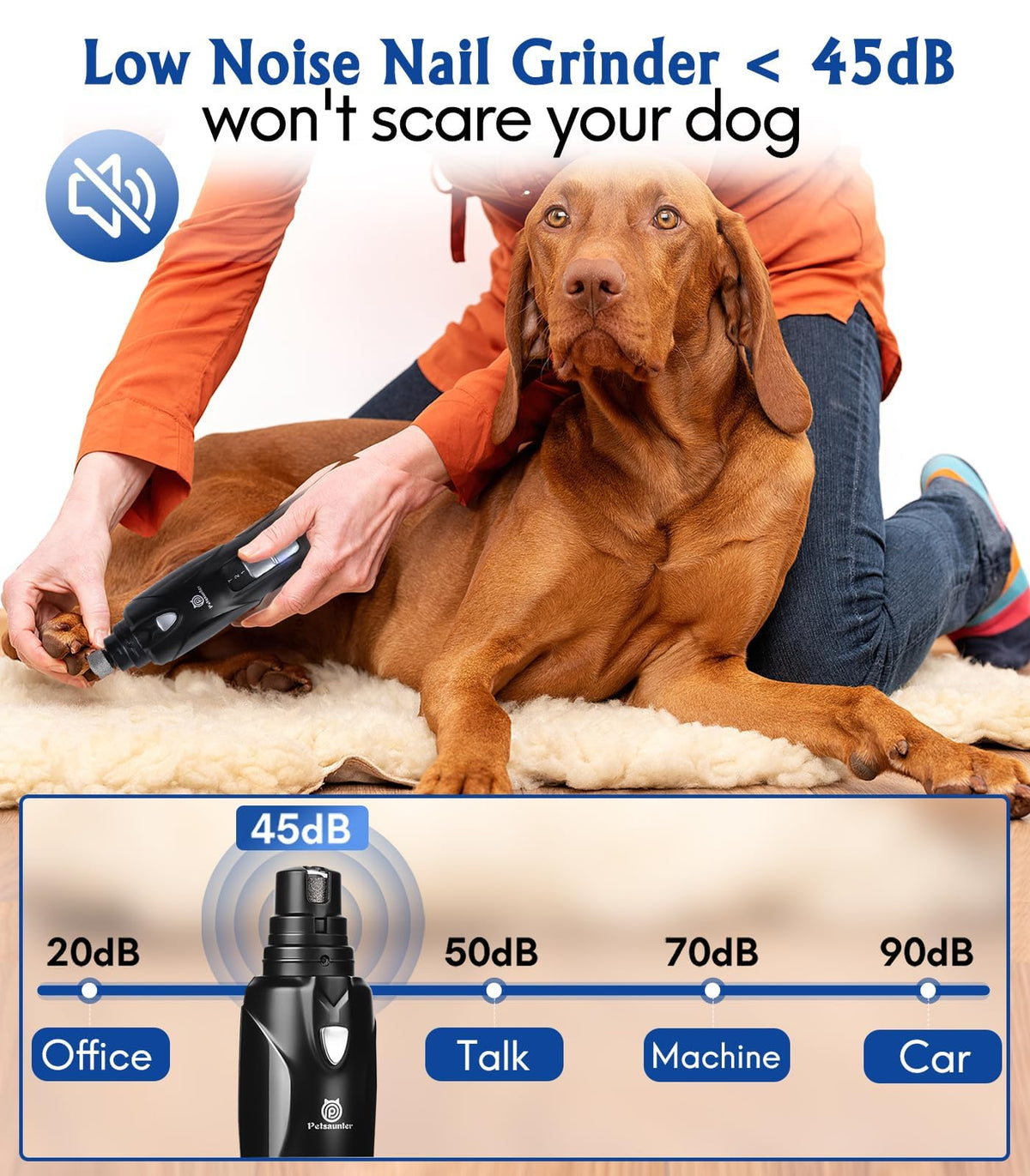 Dog Nail Grinder with LED Light B564338