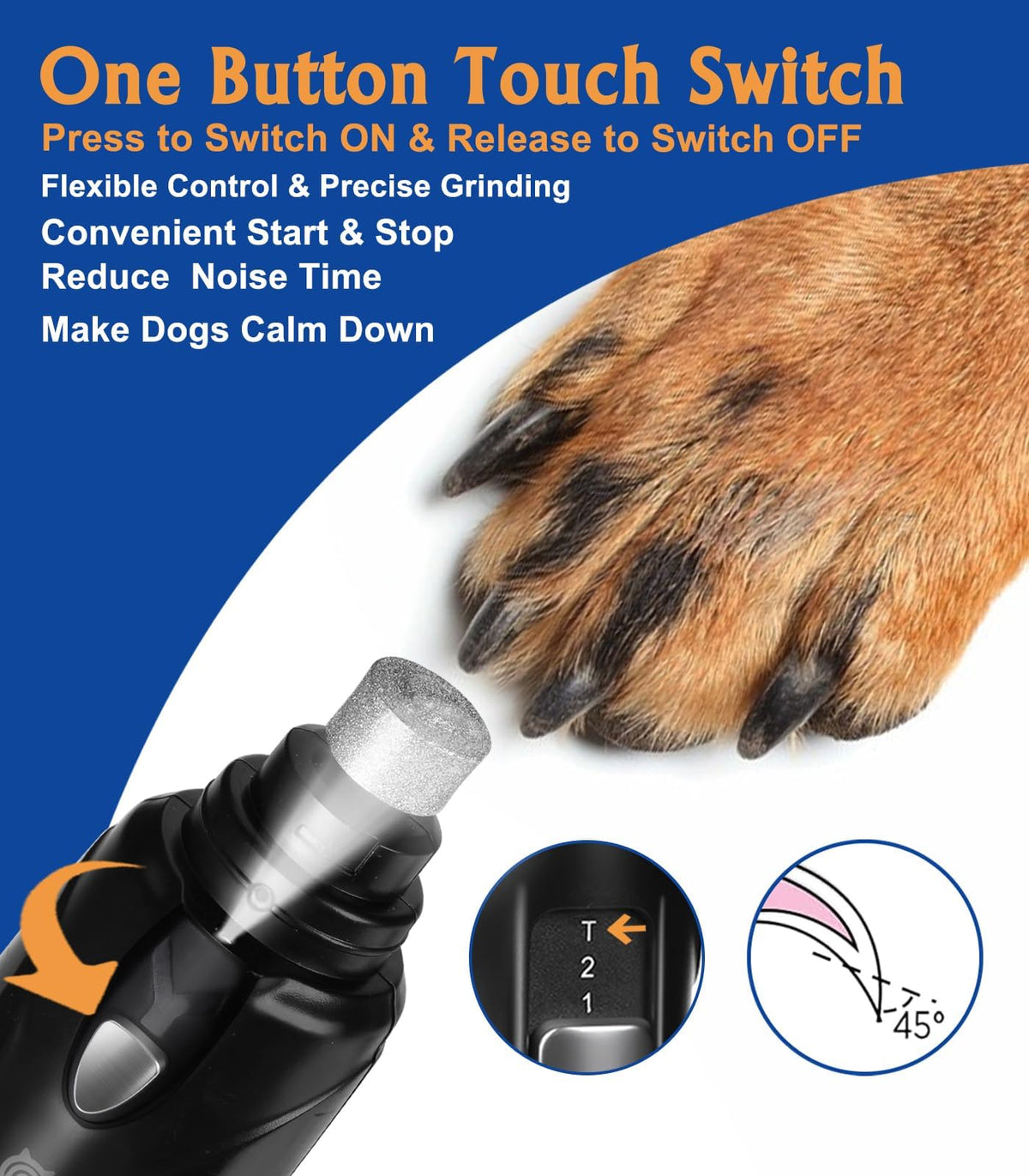 Dog Nail Grinder with LED Light B564338