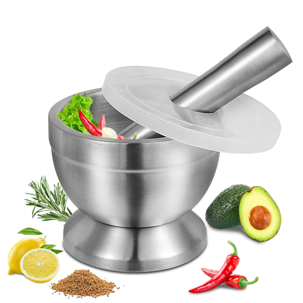 Mortar and Pestle Set Stainless Steel C9751