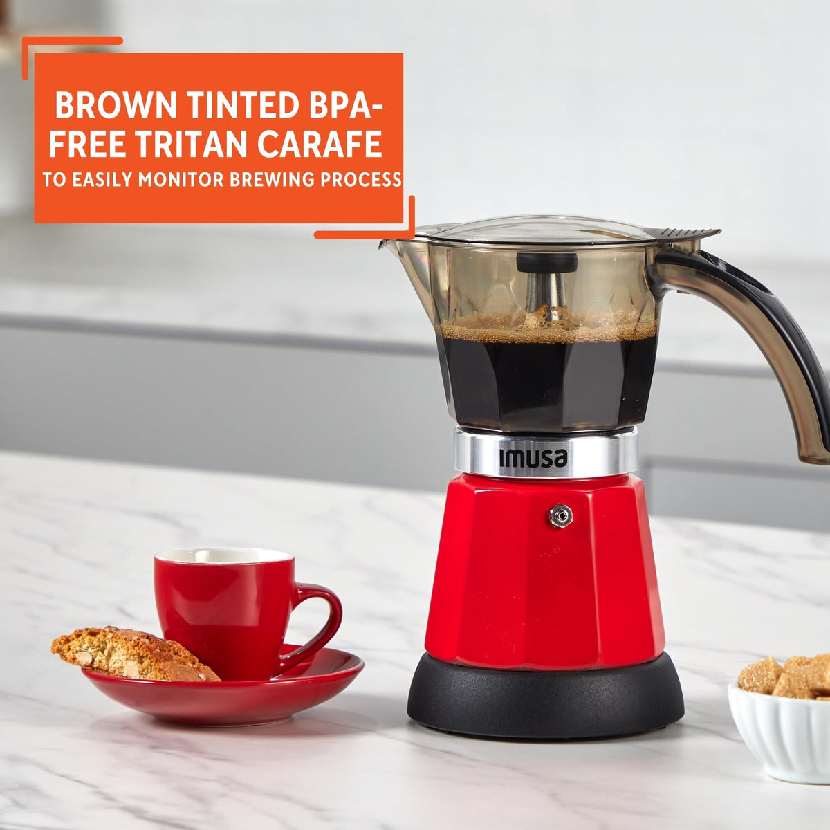 Red Electric Espresso Coffee Maker G5542