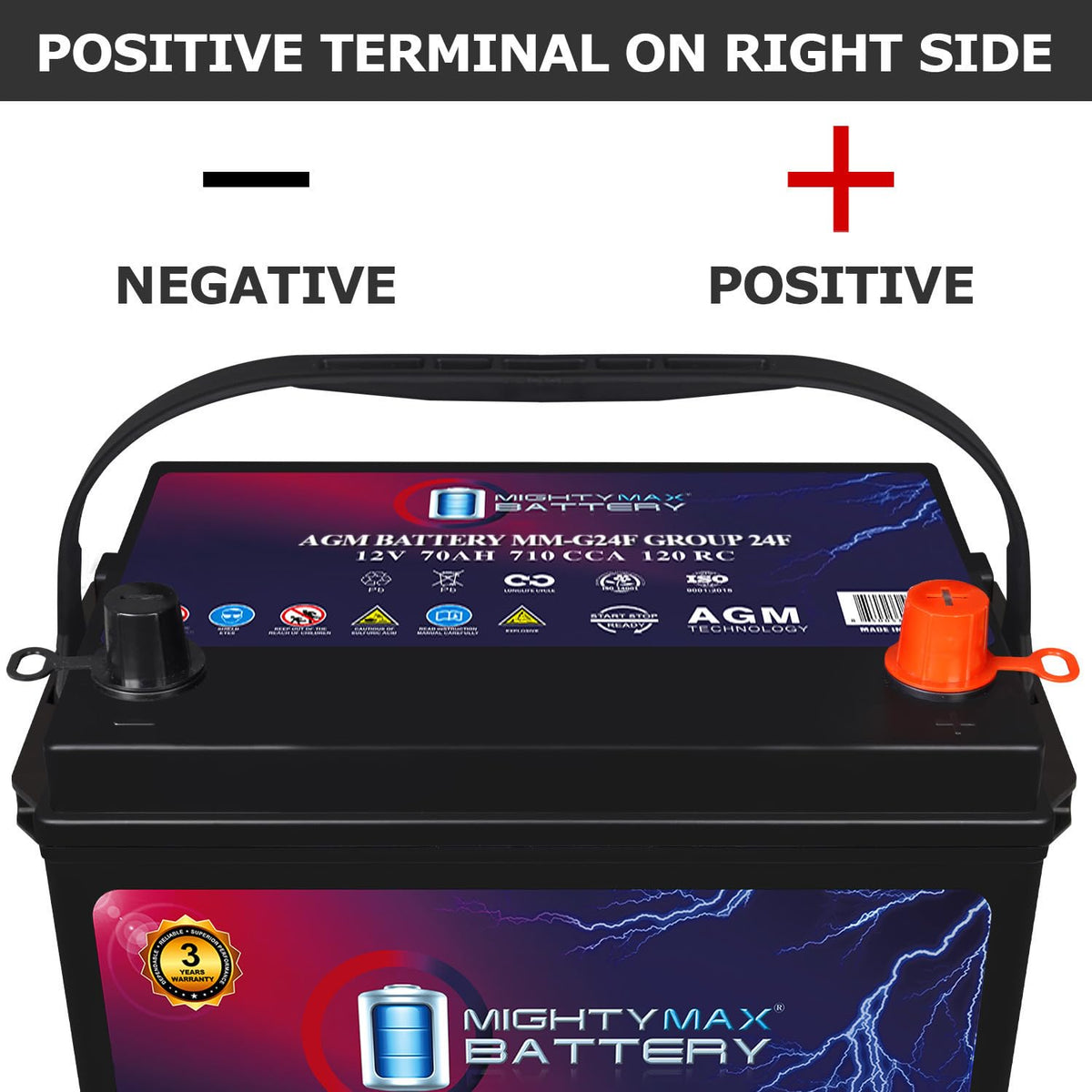 12V 70Ah AGM Replacement Battery S603134