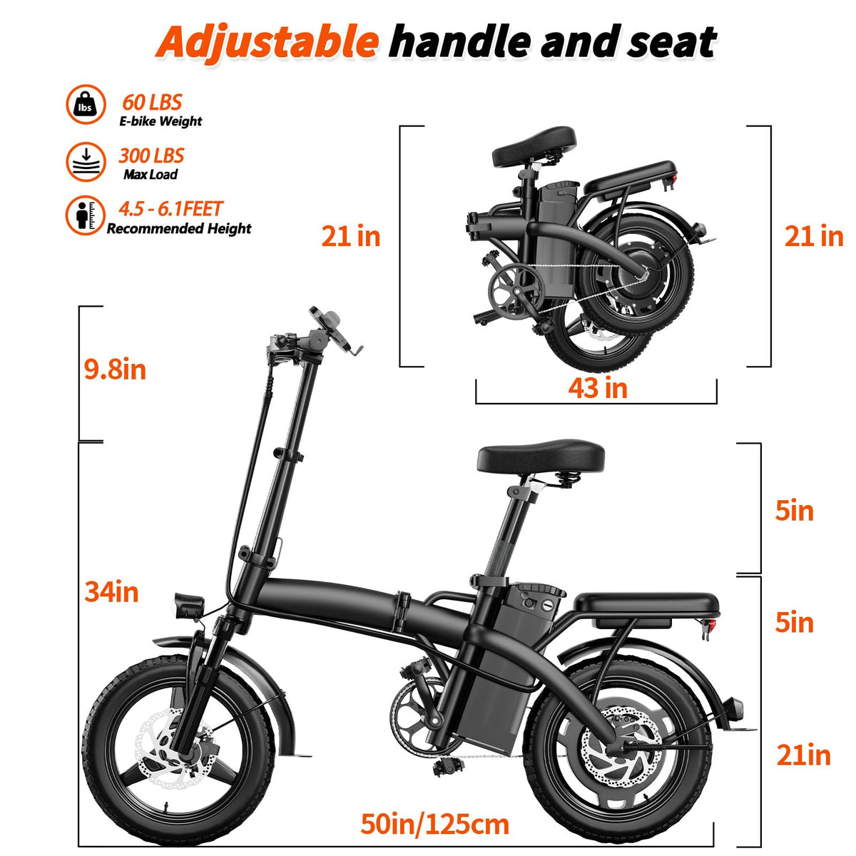 Foldable 500W Electric Bike I46469