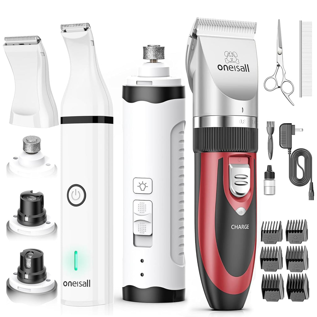 Dog Shaver Clippers and Nail Grinder Paw Trimmer Kit C20388