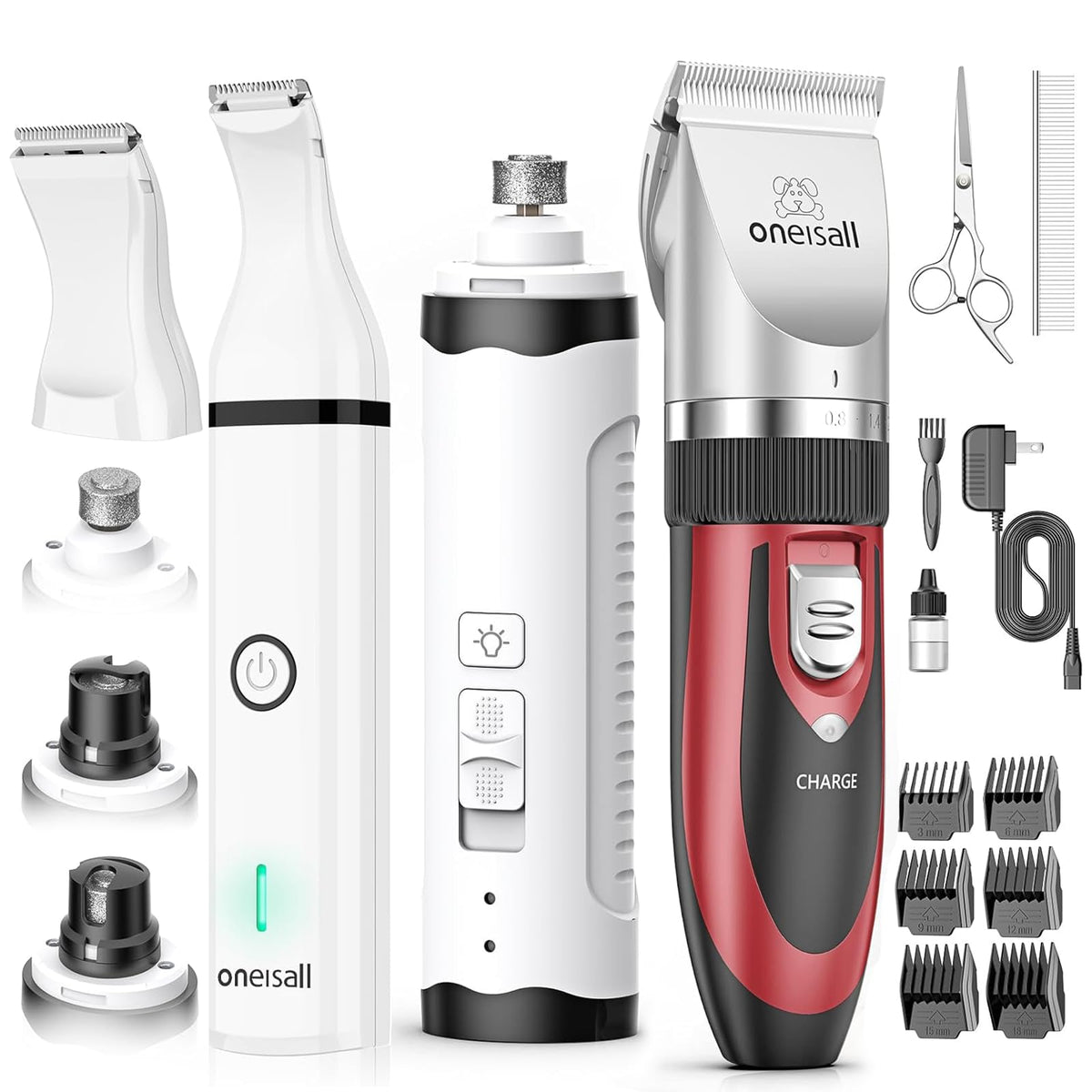 Dog Shaver Clippers and Nail Grinder Paw Trimmer Kit C20388