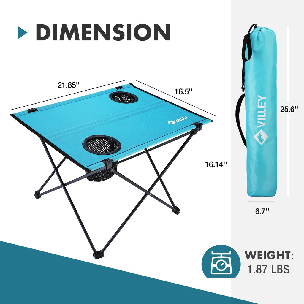 Folding Camping Table with 2 Cup Holders G383