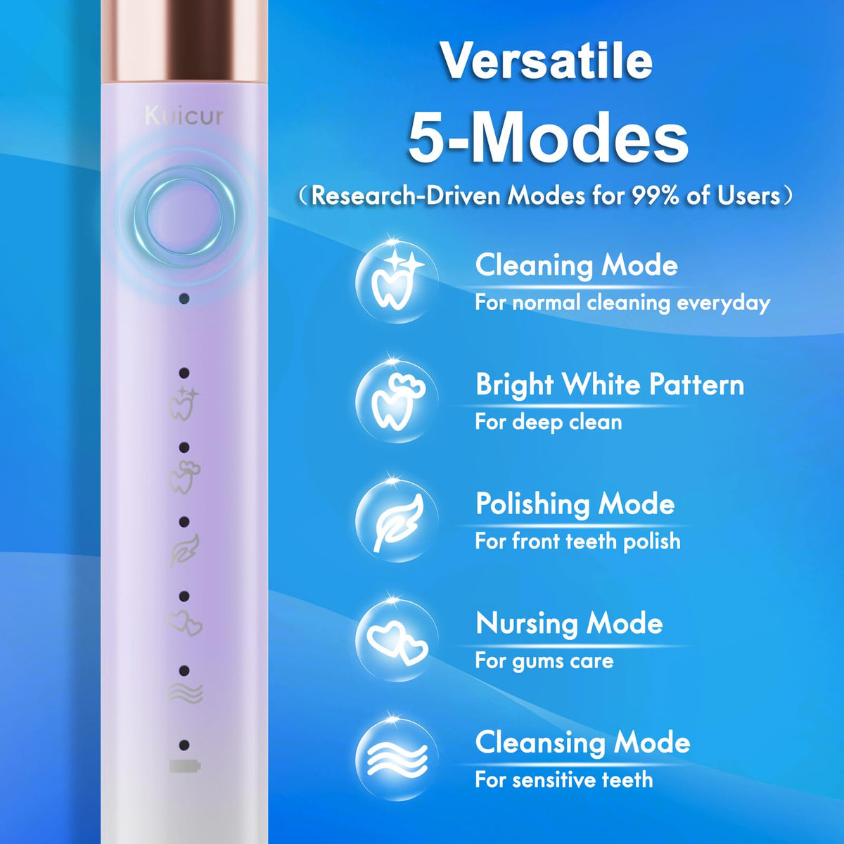 2 Pack Electric Toothbrush Black and Purple White Y654403