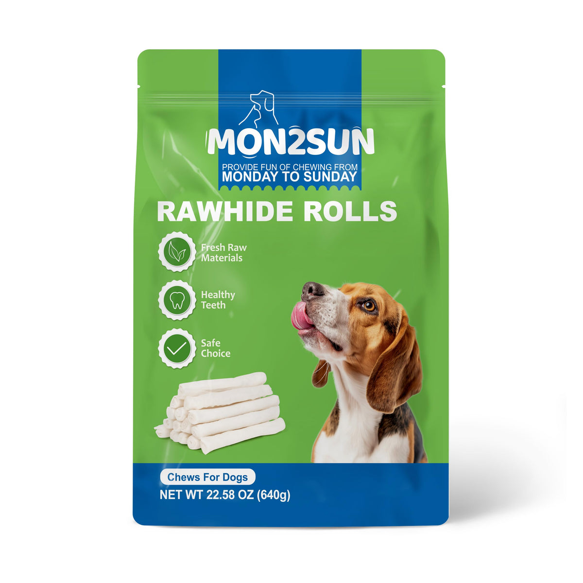 6Inch Natural Flavor Rawhide Rolls Dog Treats Z530