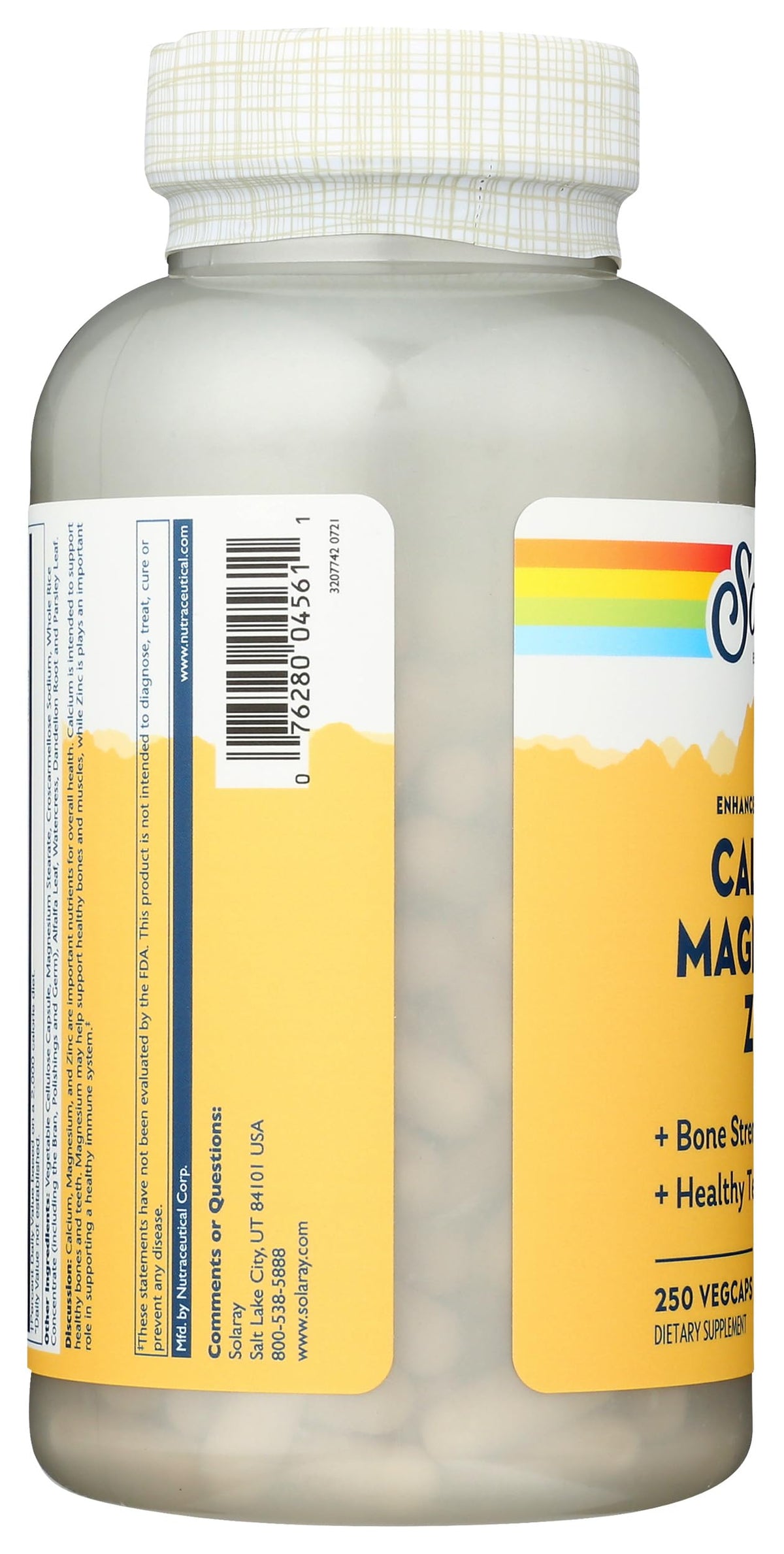 Calcium Magnesium Zinc Capsules 250 Count I211374