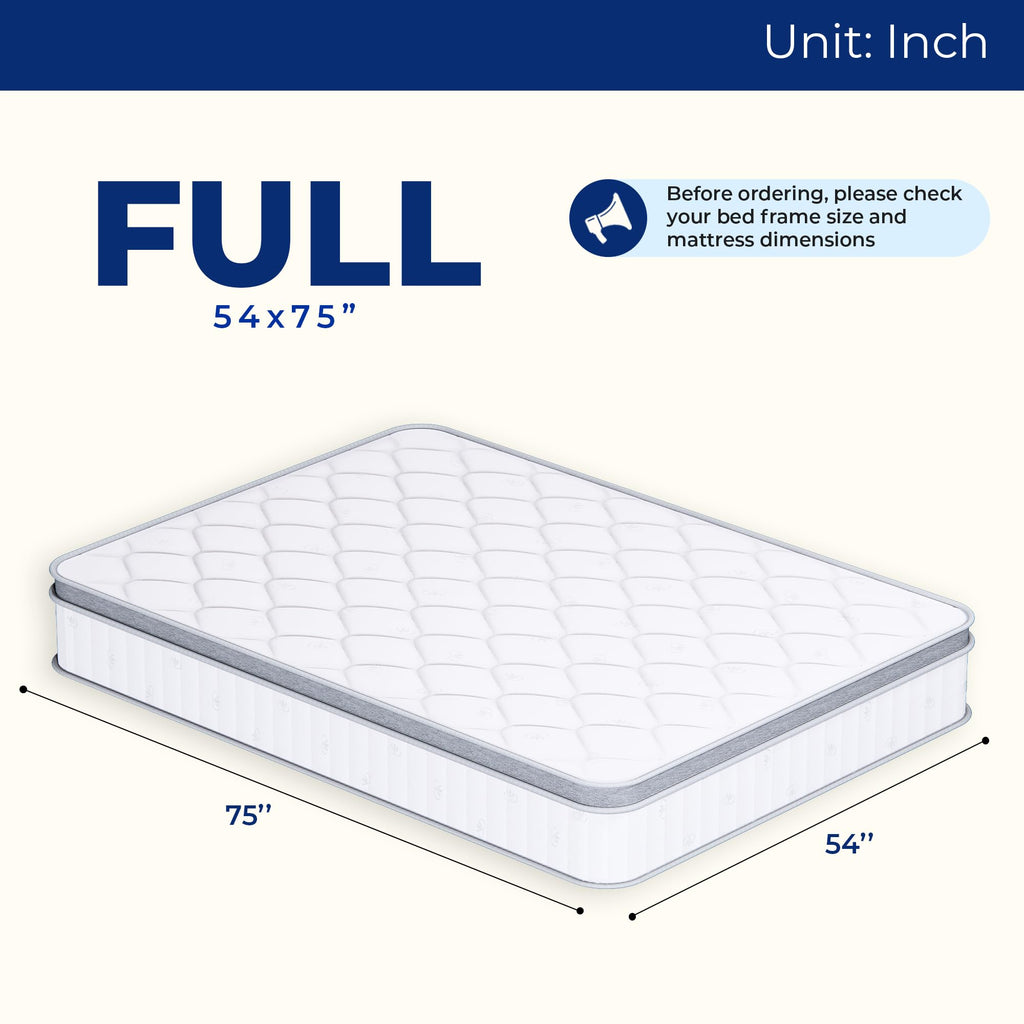 Full Size 10 Inch Hybrid Pocket Spring Mattress B878