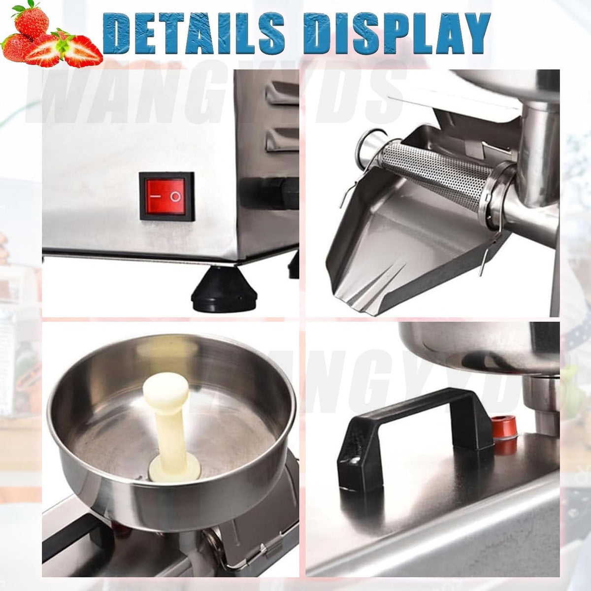 450W Stainless Steel Electric Tomato Strainer A27987