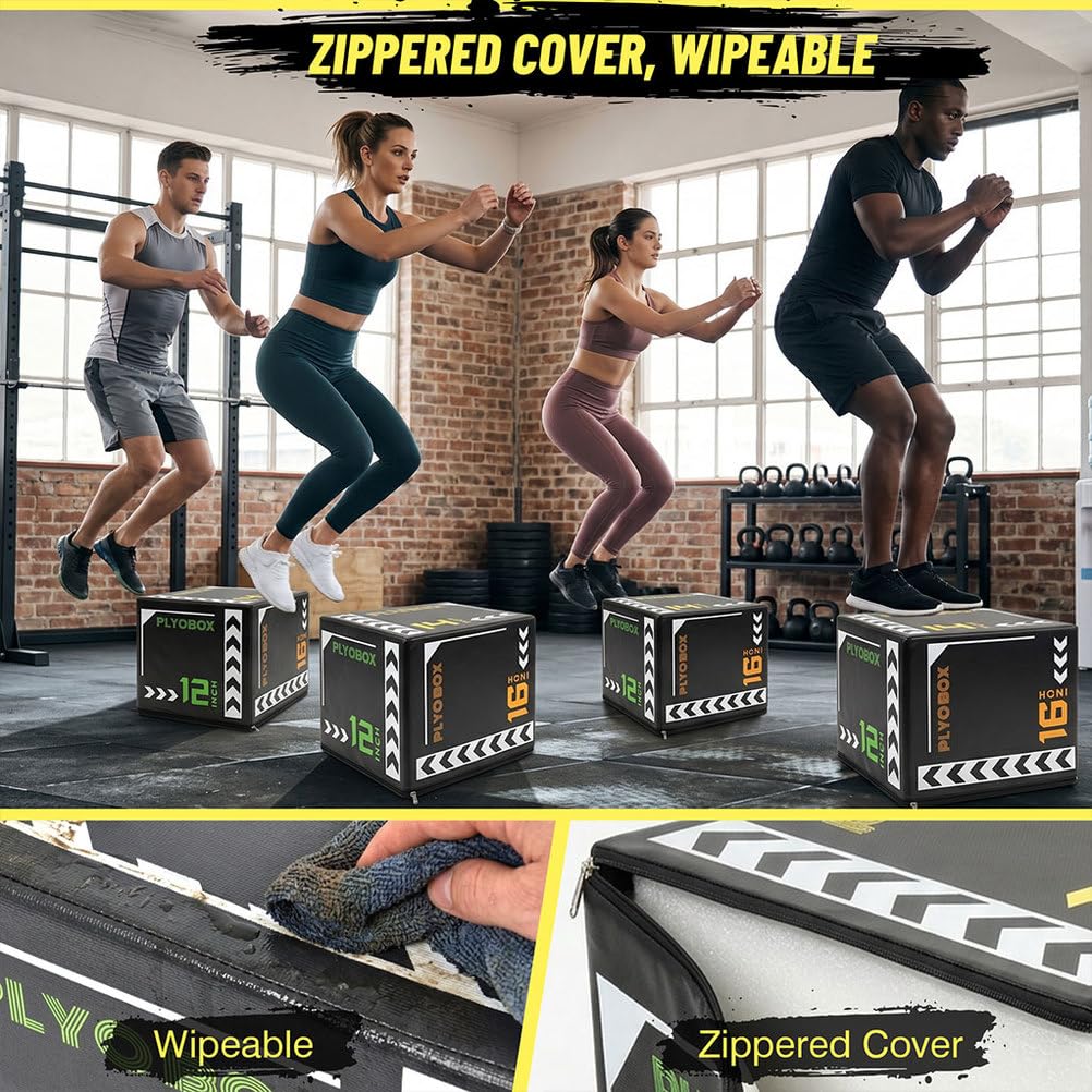 3-in-1 Foam Plyometric Jump Box R73418
