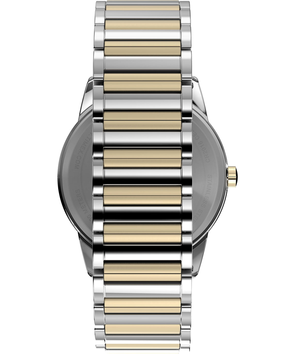 Men's 40mm Watch Two-Tone Expansion Band White Dial T208585