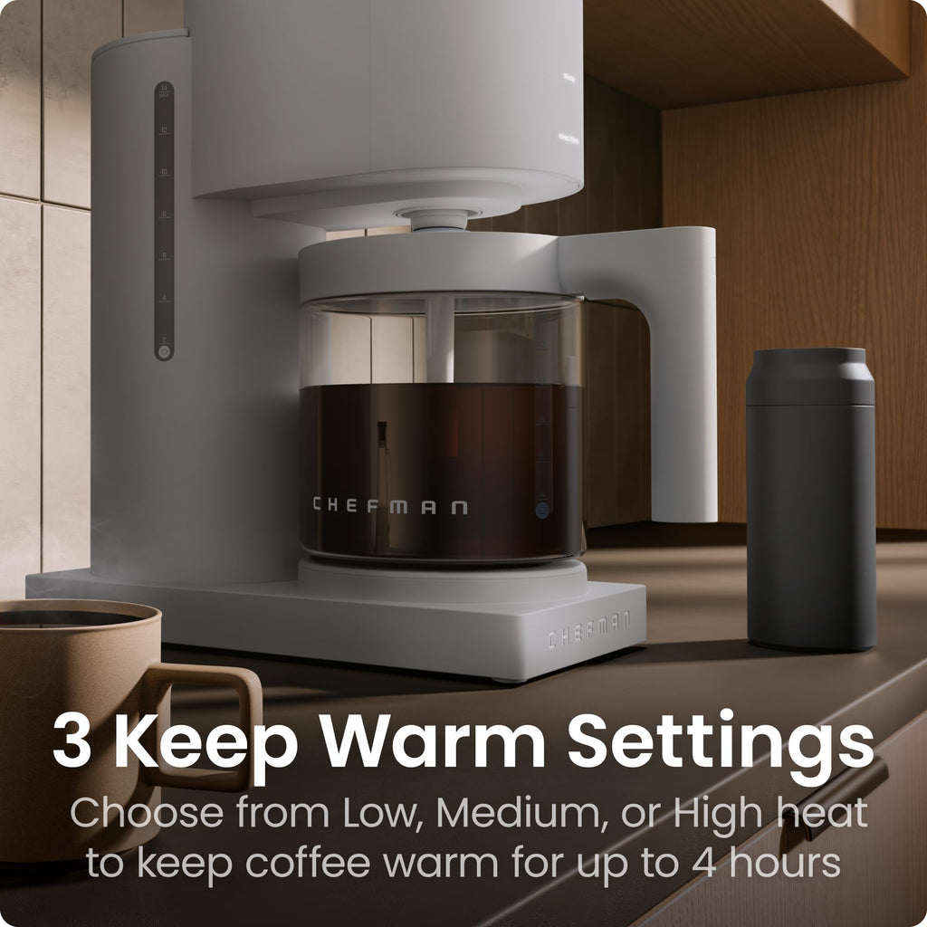 Programmable Drip Coffee Maker, 14-Cup Glass Carafe U460398