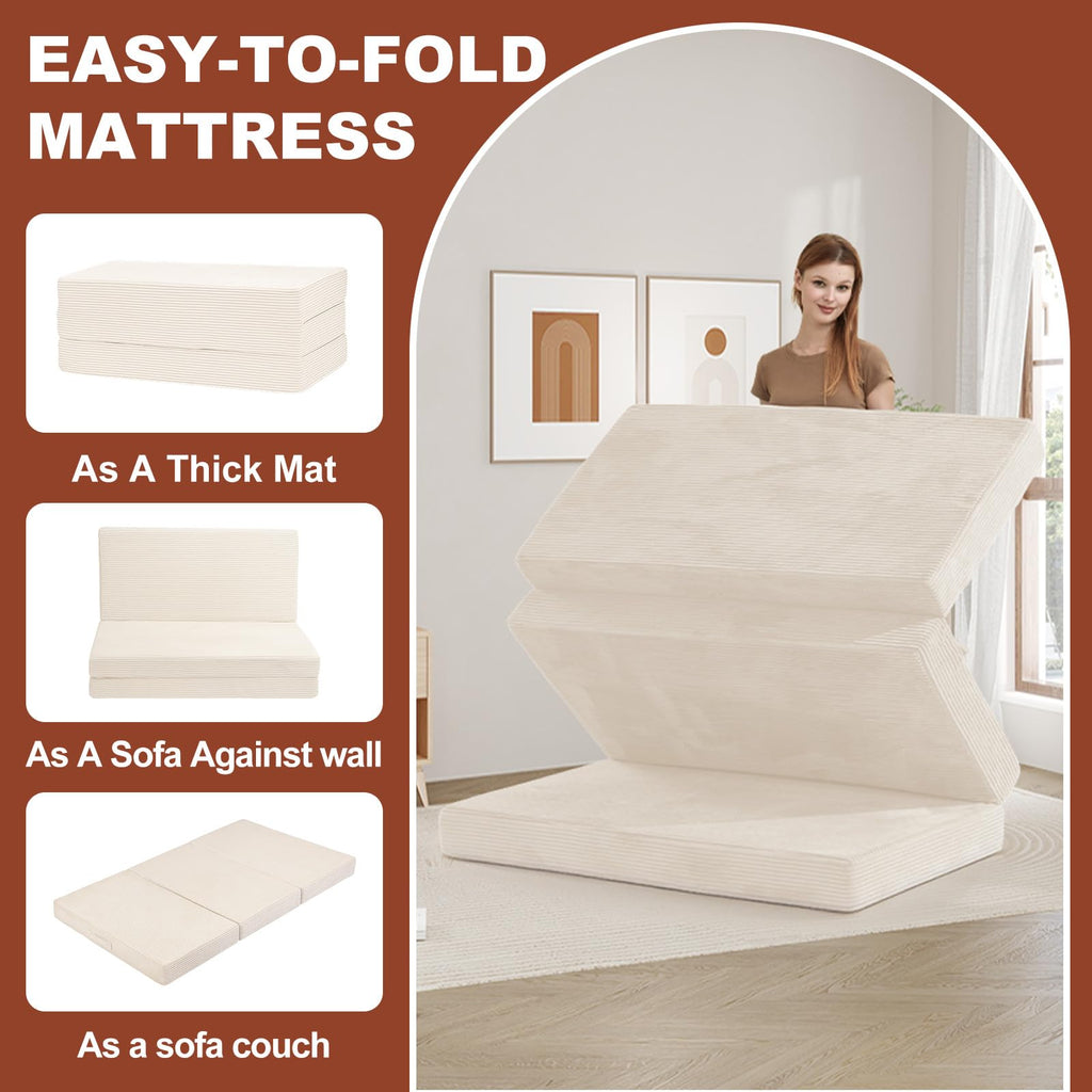 6-Inch Tri-Fold Foldable Mattress K464