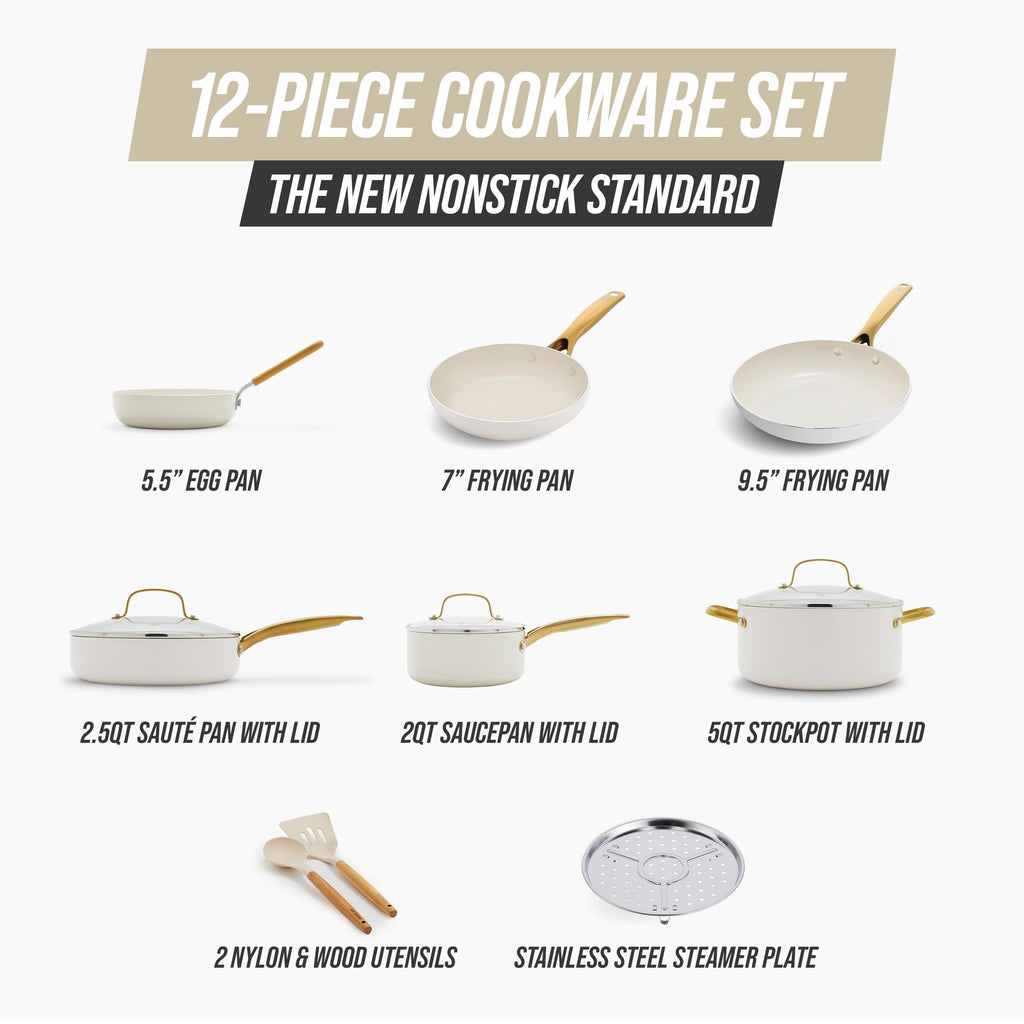 12 Piece Nonstick Ceramic Cookware Set R191135
