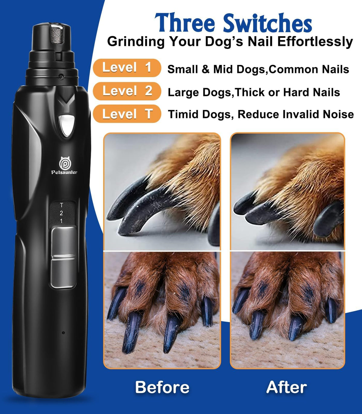 Dog Nail Grinder with LED Light B564338