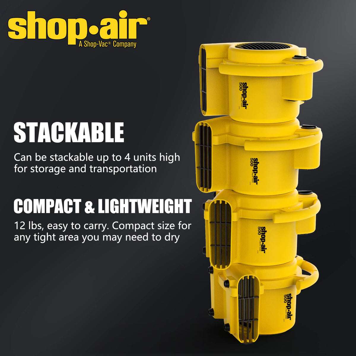 500 Max CFM Air Mover with Onboard Outlets Q430226