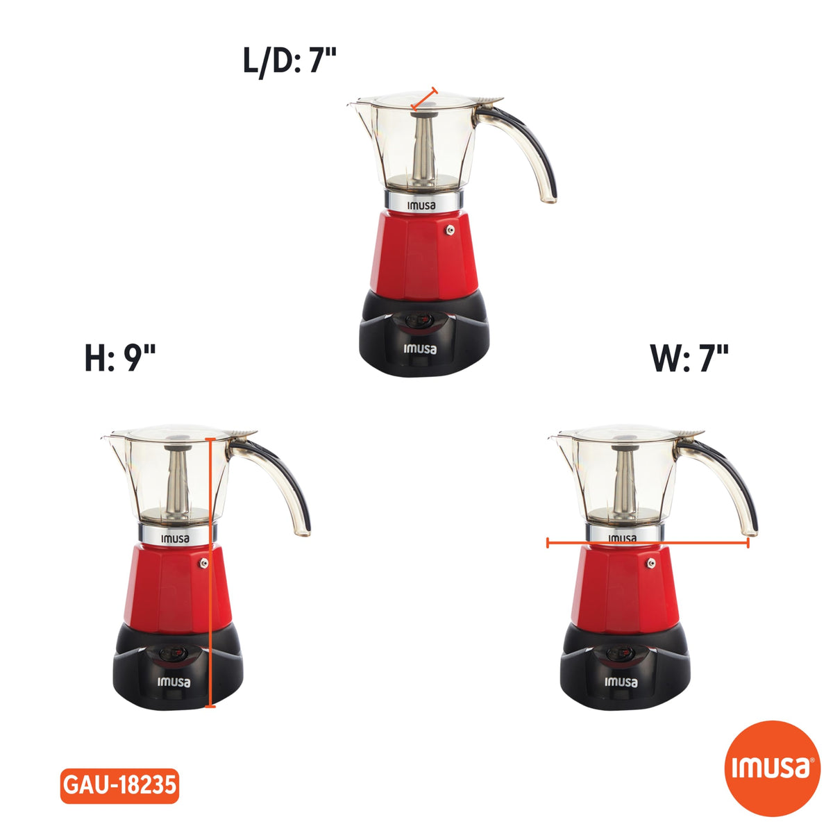 Red Electric Espresso Coffee Maker G5542
