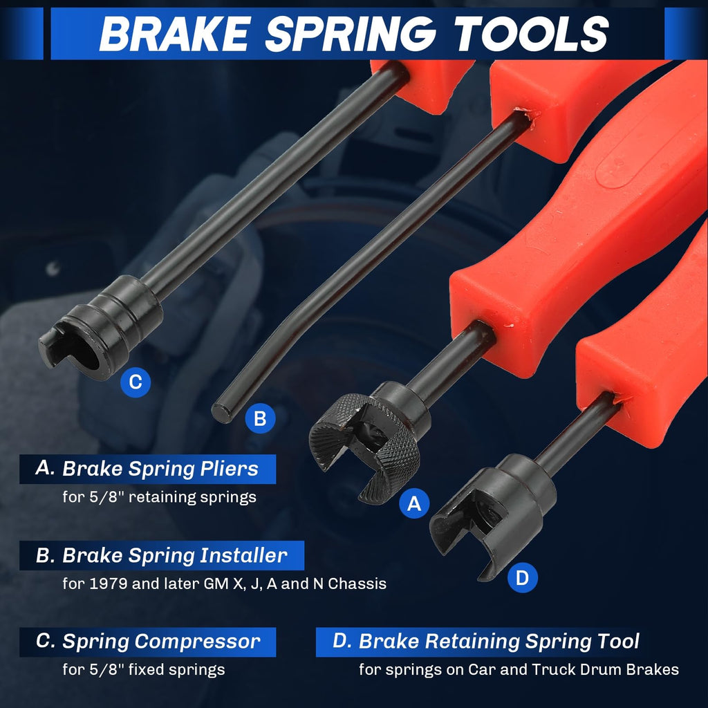 Heavy-Duty Disc Brake Caliper Tool & Drum Brake Tool S99545