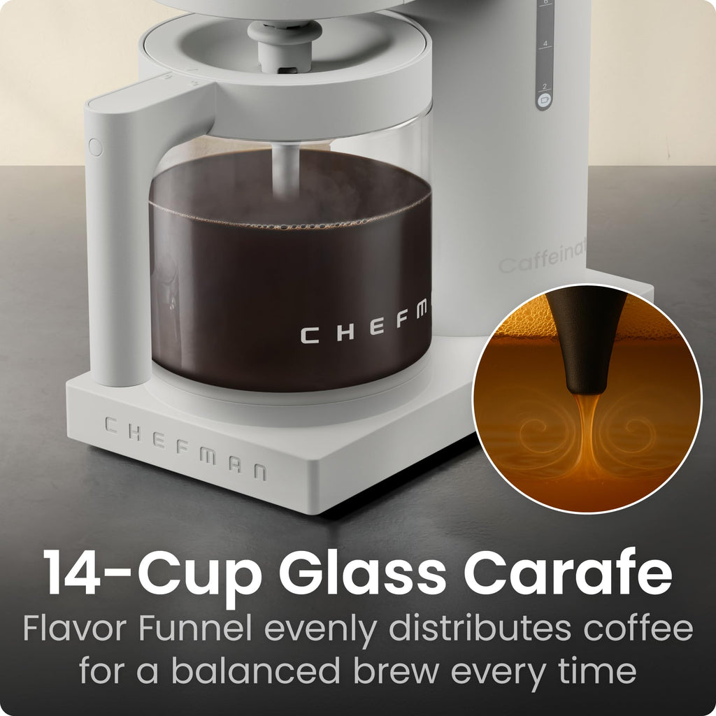 Programmable Drip Coffee Maker, 14-Cup Glass Carafe U460398