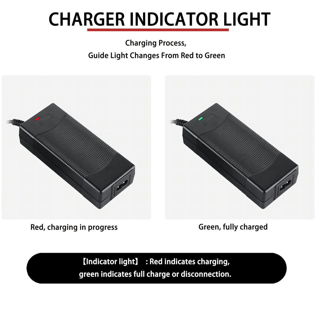 42V 2A Electric Scooter Battery Charger with XLR RCA & DC Plugs X51105