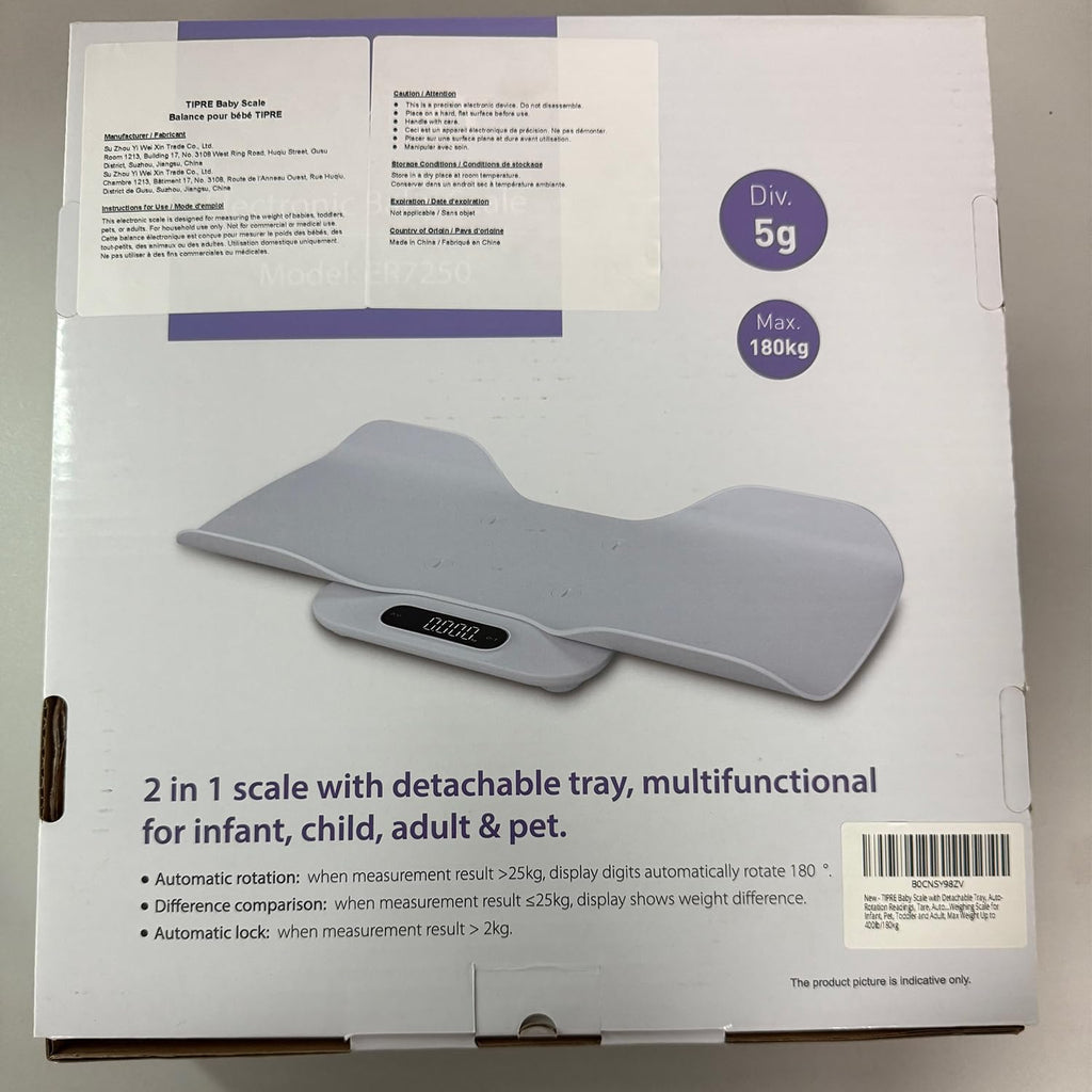 Baby Scale with Detachable Tray, Up to 400lb/180kg G595087