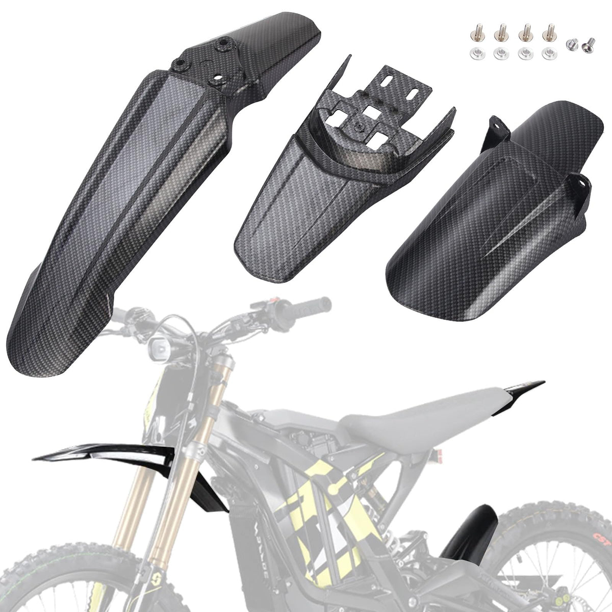 Black Front & Rear Fender Kit U436932