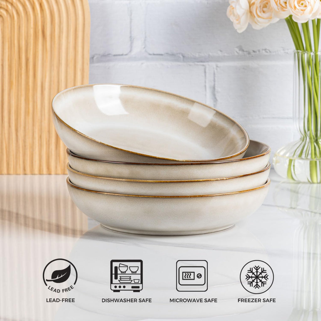 Ceramic Pasta Bowls Set of 4 Z842216
