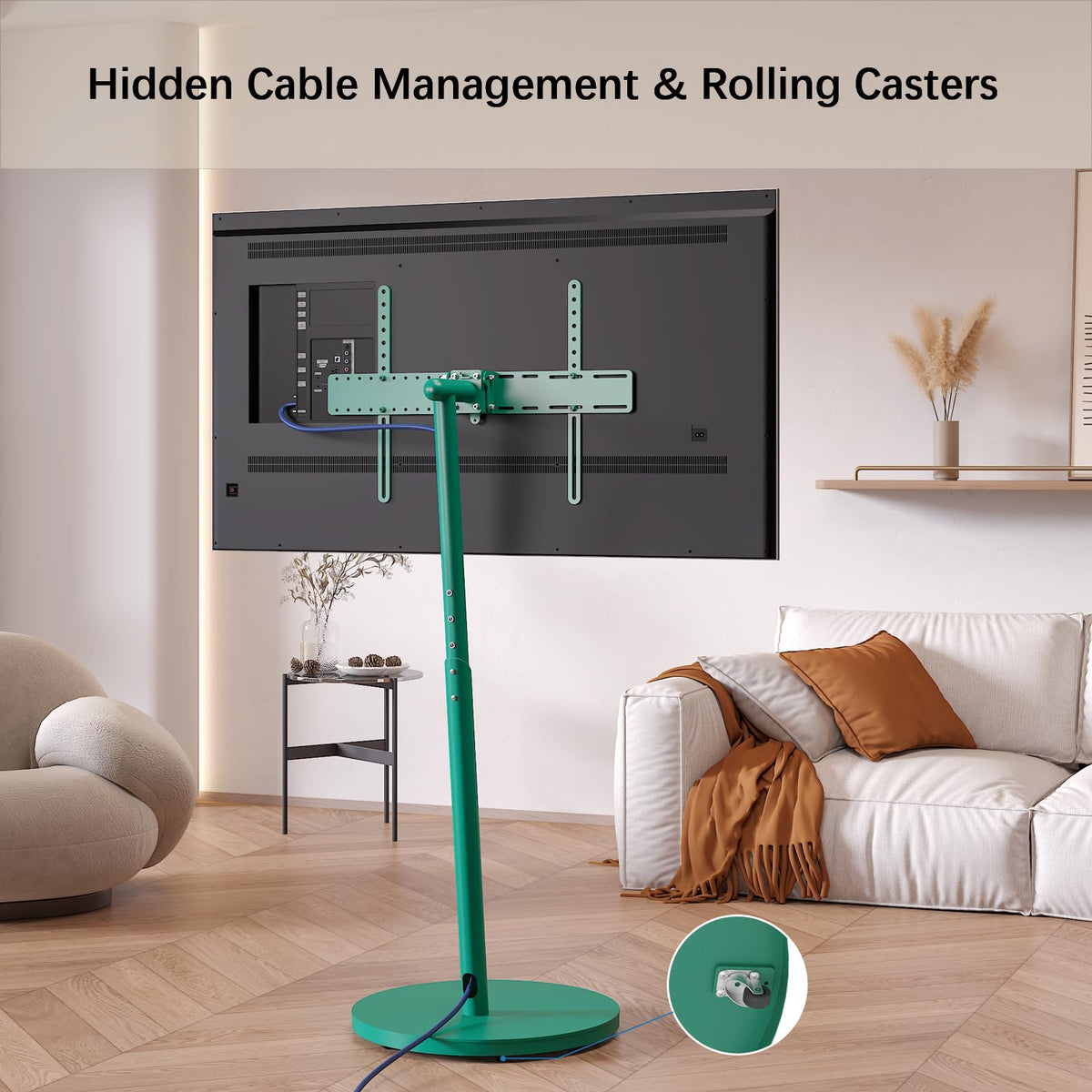 Rolling TV Stand for 32 to 75 Inch TVs F31032