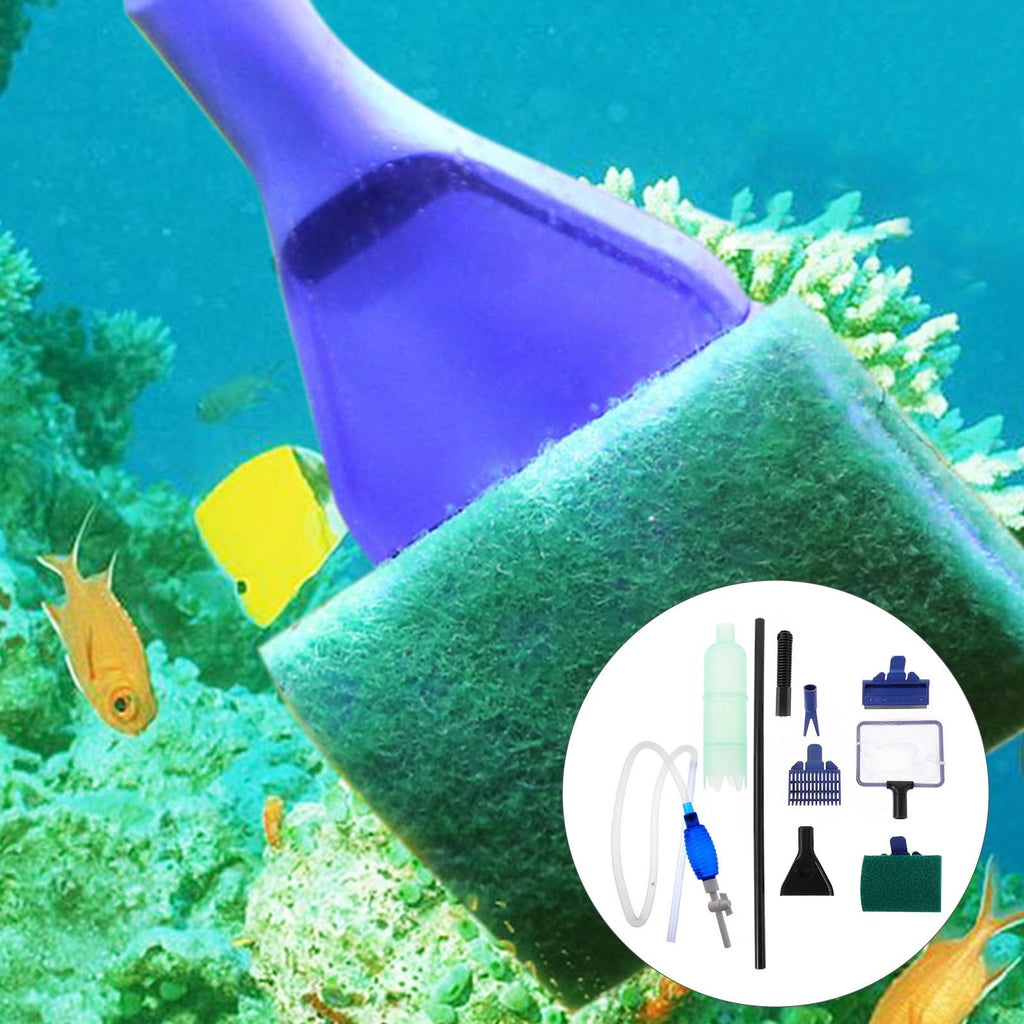 Fish Tank Cleaning Tool Set with 5 in 1 Brush Plastic H6627
