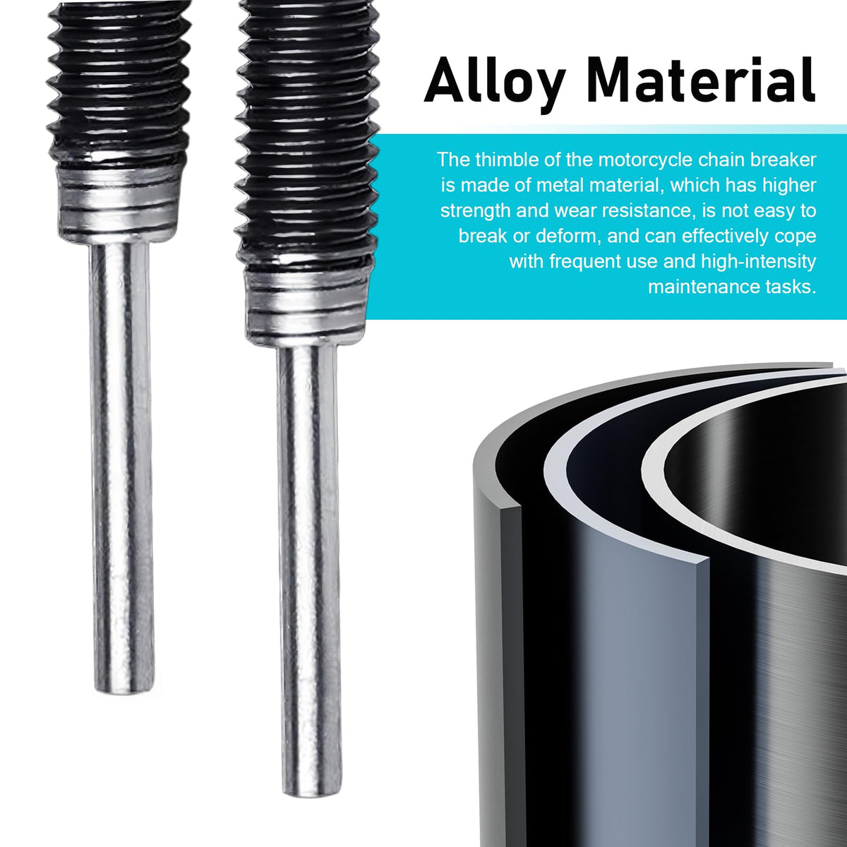 Heavy-duty Alloy 420-530 Roller Chain Breaker Tool with Grip R5338