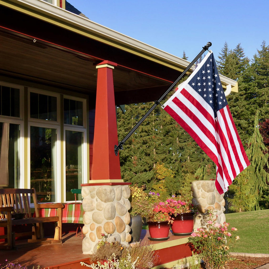 5FT Stainless Steel Wall Mounted Flag Pole Kit with Holder H66201