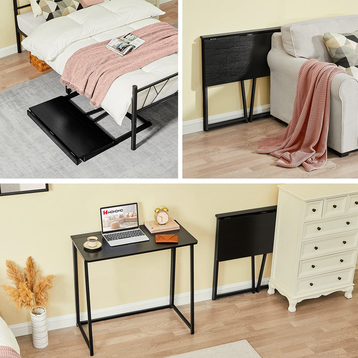 Black Folding Desk A393