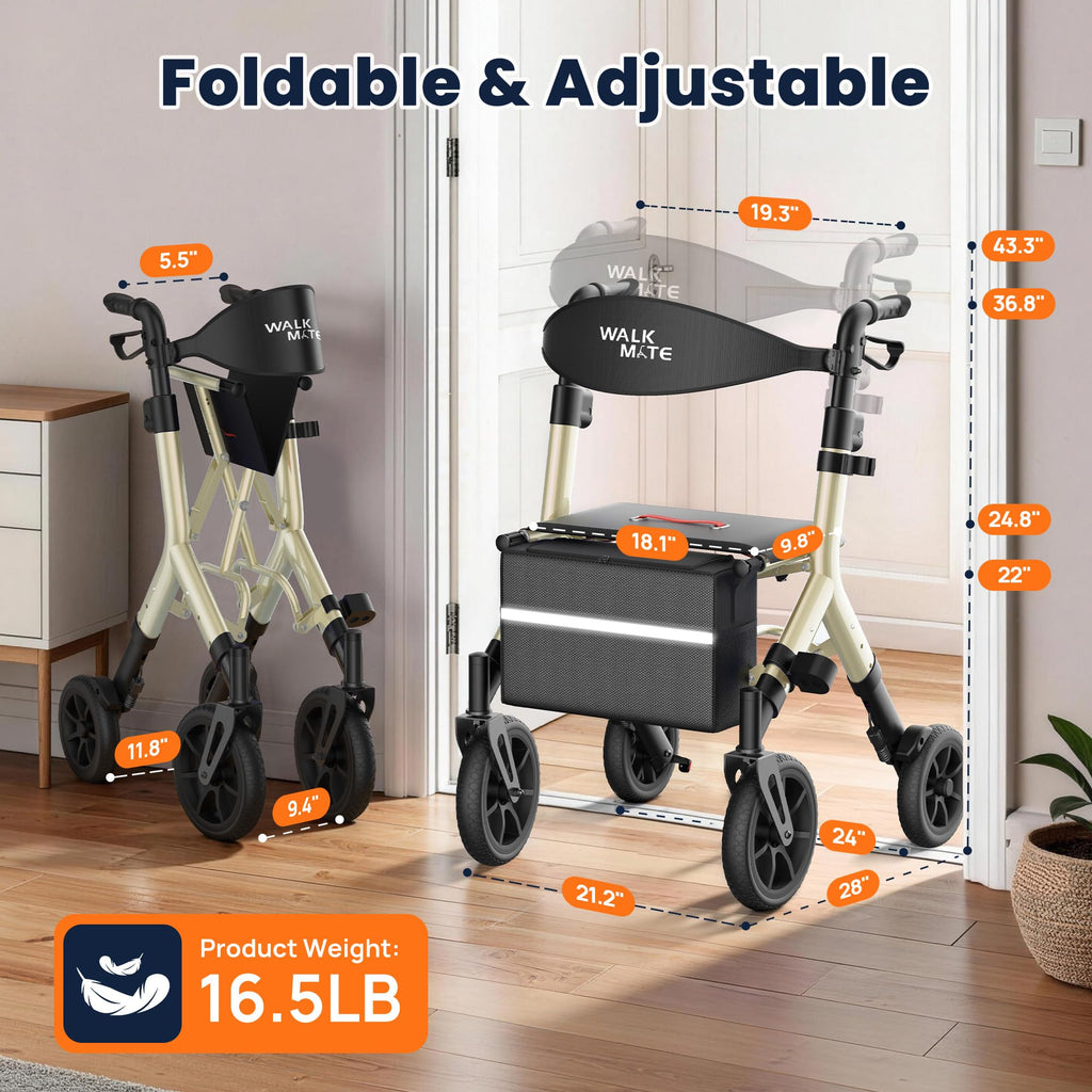 Rollator Walker with Seat K506