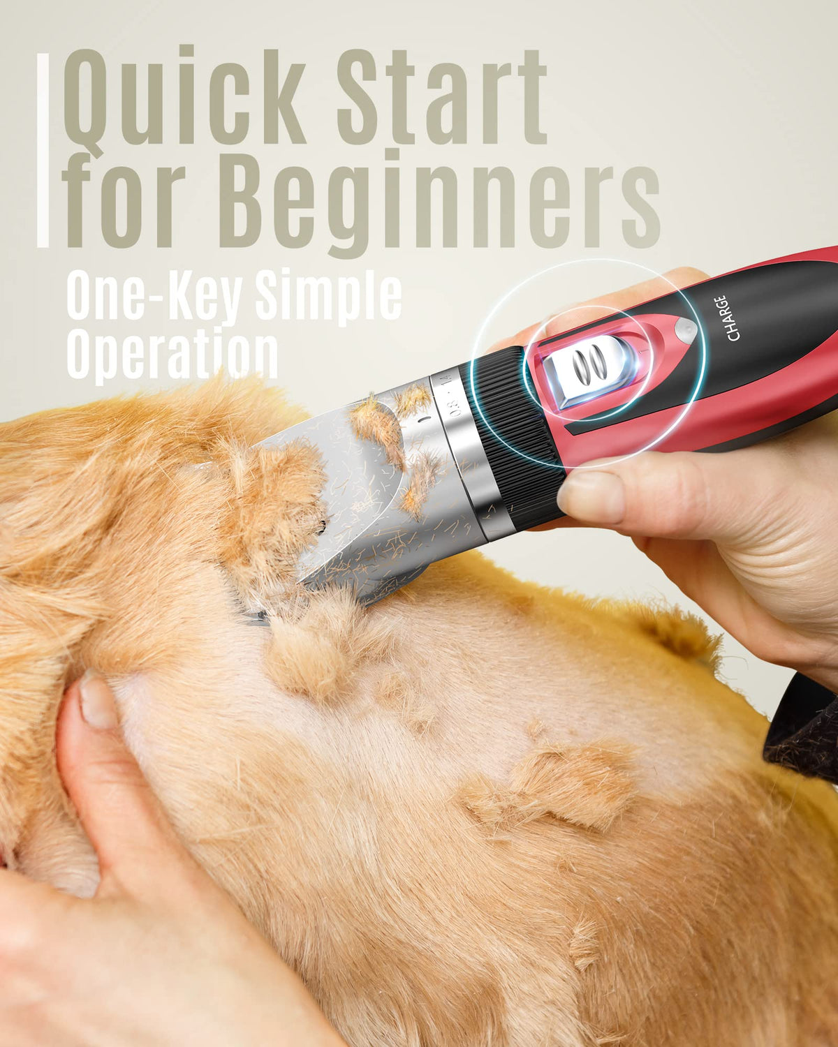 Dog Shaver Clippers and Nail Grinder Paw Trimmer Kit C20388